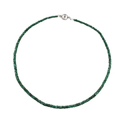 35 Carat All Natural Emerald Necklace with Magnetic  Clasp