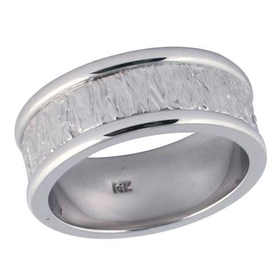 14K White Gold Classic Rigid Wedding Ring