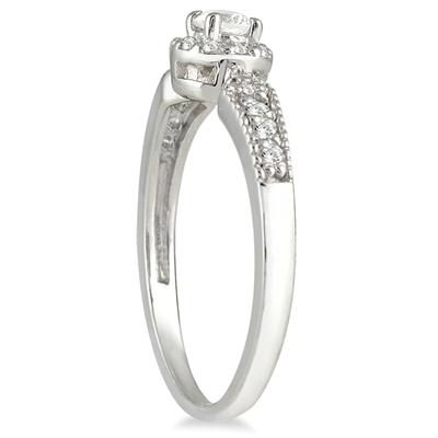 1/4 Carat TW Diamond Ring in 10K White Gold