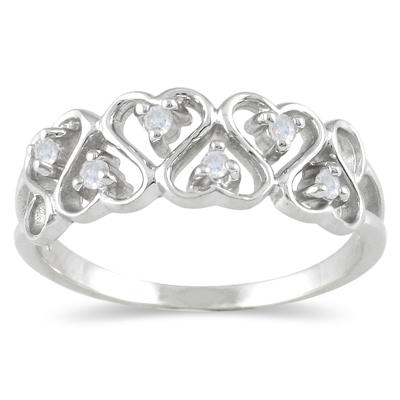 .12CTW Diamond Rope Twist Ring in Sterling Silver