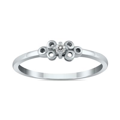 0.03 CTW Diamond Promise Ring in 10K White Gold 