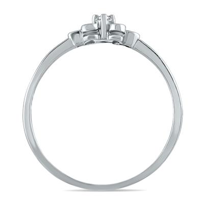 0.03 CTW Diamond Promise Ring in 10K White Gold 