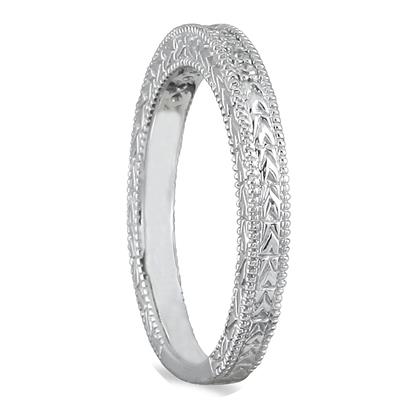1/10 Carat TW Diamond Wedding Band in 10K White Gold