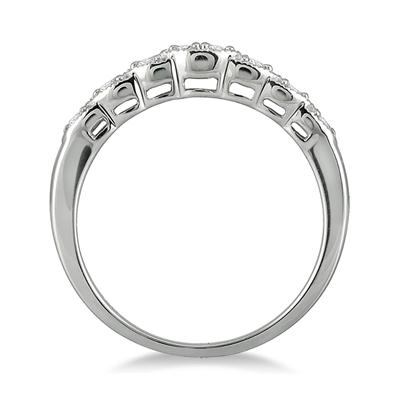 1/5 Carat TW Diamond Band in 10K White Gold