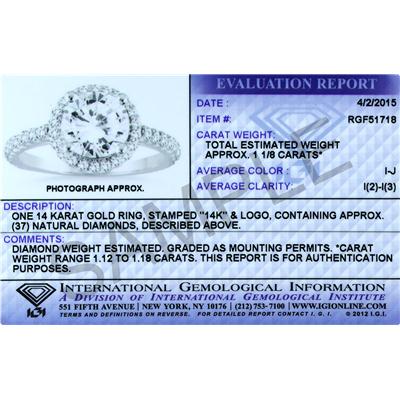 1 1/2 Carat Black and White Diamond Ring in 10K White Gold