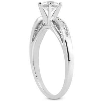 1/4 Carat T.W White Diamond Ring in 10k White Gold