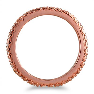 3/8 Carat Diamond Eternity Band in 14K Rose Gold