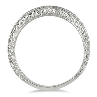 1/6 Carat 7 Stone Diamond Antique Ring in .925 Sterling Silver