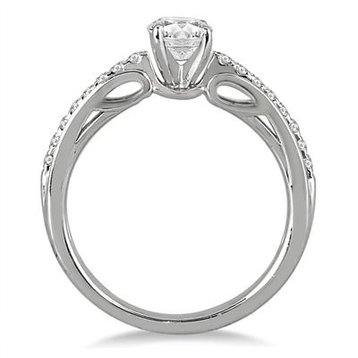 7/8 Carat Engagement Ring in 14K White Gold