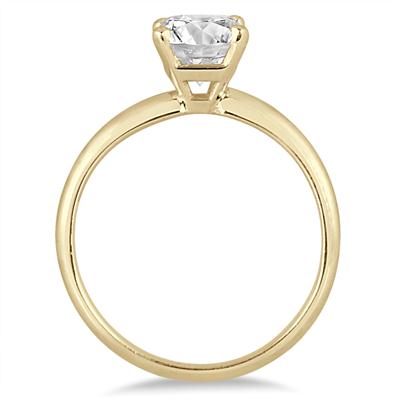 Ags Certified 1 Carat Cushion Cut Diamond Solitaire Ring In 14k