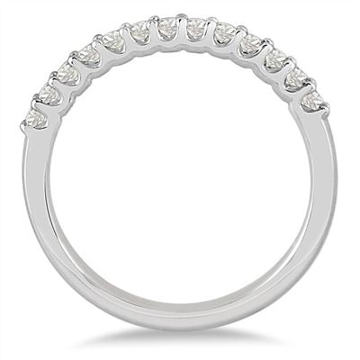 1/4 Carat TW Diamond Wedding Band in 14K White Gold