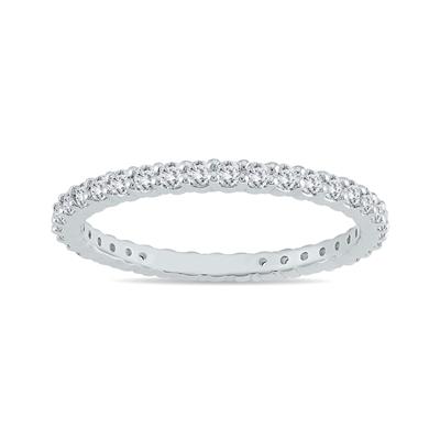 10K White Gold Diamond Eternity Band (.48 - .57 CTW)