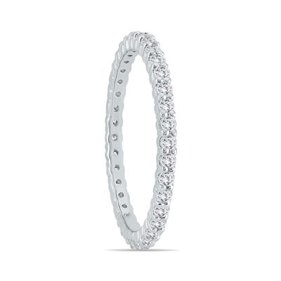 10K White Gold Diamond Eternity Band (.48 - .57 CTW)