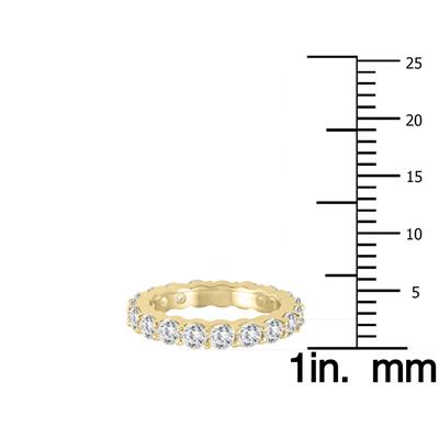 AGS Certified Diamond Eternity Band in 14K Yellow Gold (2.55 - 3 CTW) 