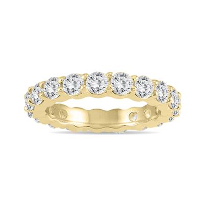 AGS Certified Diamond Eternity Band in 14K Yellow Gold (2.55 - 3 CTW) 