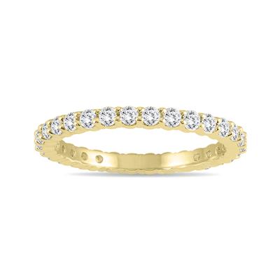 Diamond Eternity Band in 10K Yellow Gold (.81 - .99 CTW)