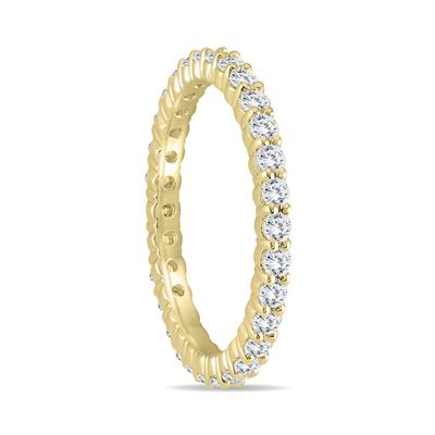 Diamond Eternity Band in 10K Yellow Gold (.81 - .99 CTW)