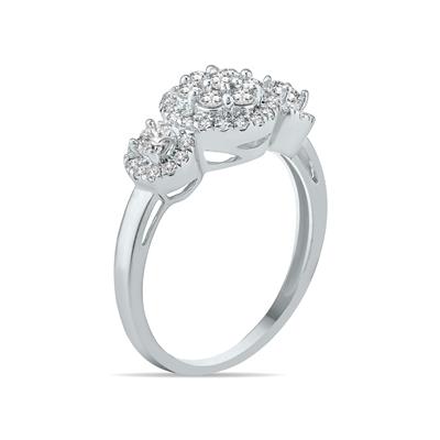 3/4 Carat TW Diamond Engagement Ring in 10K White Gold  
