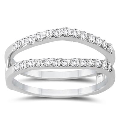 1/2 Carat TW Diamond Insert Ring in 14K White Gold