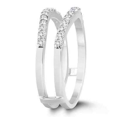 1/2 Carat TW Diamond Insert Ring in 14K White Gold