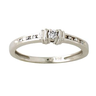 14kt White Gold and Diamond Ring