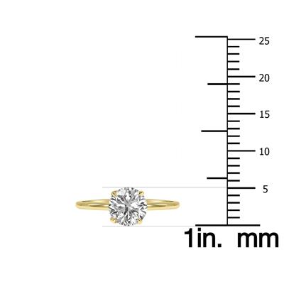 Lab Grown 1/2 Carat Diamond Solitaire Ring in 14K Yellow Gold