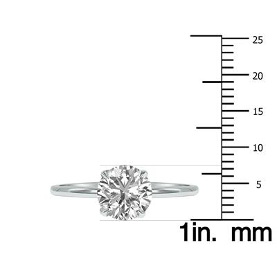 Lab Grown 1.50 Carat Diamond Solitaire Ring in 14K White Gold