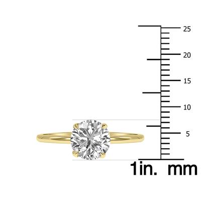 Lab Grown 1.50 Carat Diamond Solitaire Ring in 14K Yellow Gold