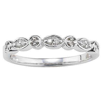 10kt White Gold and Diamond Promise Ring