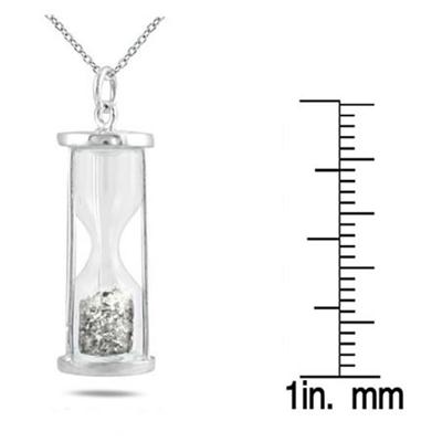 1/2 Carat TW Diamond Time in a Bottle Pendant in .925 Sterling Silver