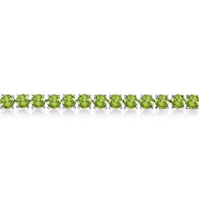 17 Carat Peridot Bracelet in .925 Sterling Silver