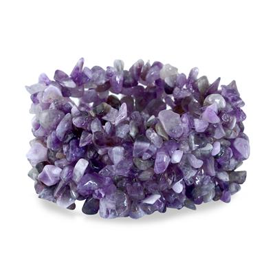 500 Carat All Natural Uncut Genuine Amethyst Bracelet 