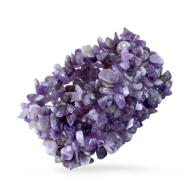 500 Carat All Natural Uncut Genuine Amethyst Bracelet 