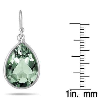 Genuine SWAROVSKI Green Crystal Earrings in .925 Sterling Silver