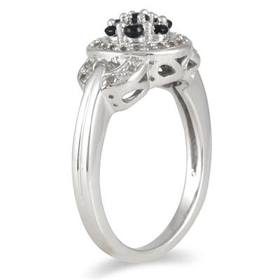 Sapphire and Diamond Lucy Ring in Sterling Silver