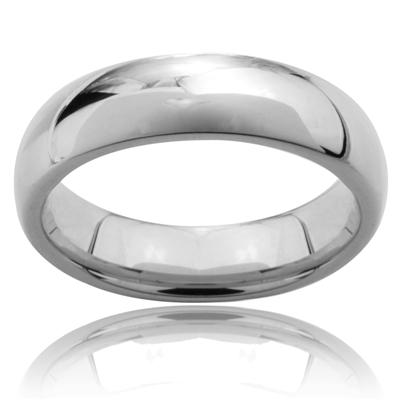 Tungsten Carbide Shiny Finish Traditional Wedding Band