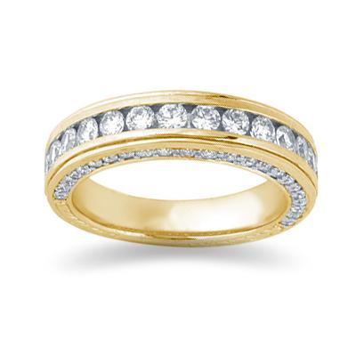 1.33 Diamond Wedding Band in 14k Yellow Gold 
