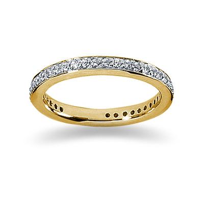 0.37 Diamond Wedding band in 14k Yellow Gold 