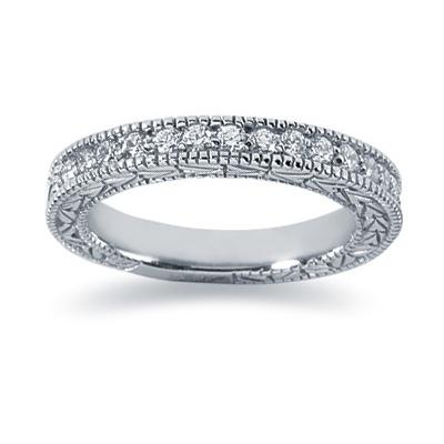 0.38 Diamond Wedding Band in Platinum