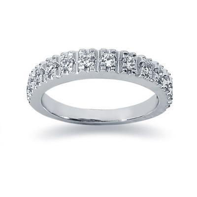 0.39 Diamond Wedding Band in 14k White Gold 