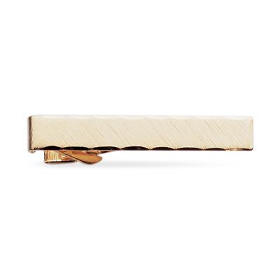 23kt. Gold Plated Etched Tie Clip
