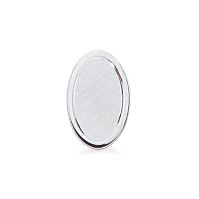 Sterling Silver Oval Florentine Tu Tone Tie Tack