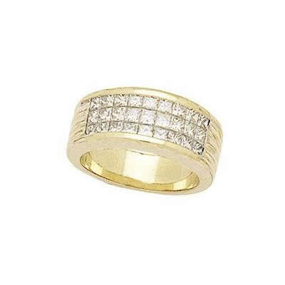 Wide Princess Mosaic Band 18k