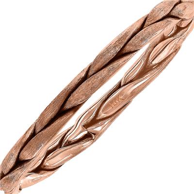 1.7MM Braided Wedding Band in 14K Rose Gold