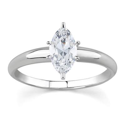 1.00 ct.tw Marquise Diamond Solitaire Ring in Platinum