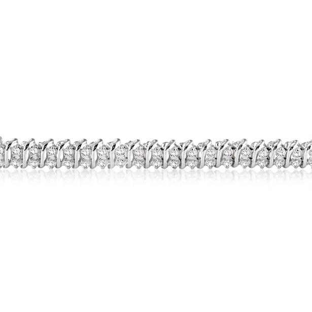 1 Carat Diamond Tennis Bracelet in .925 Sterling Silver BRF50564