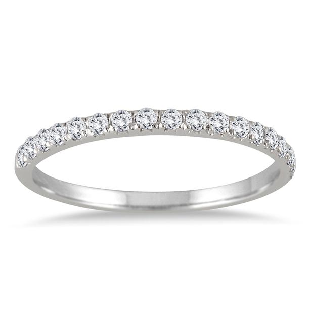 1/4 Carat Diamond Wedding Band in 14K White Gold - RGF55334