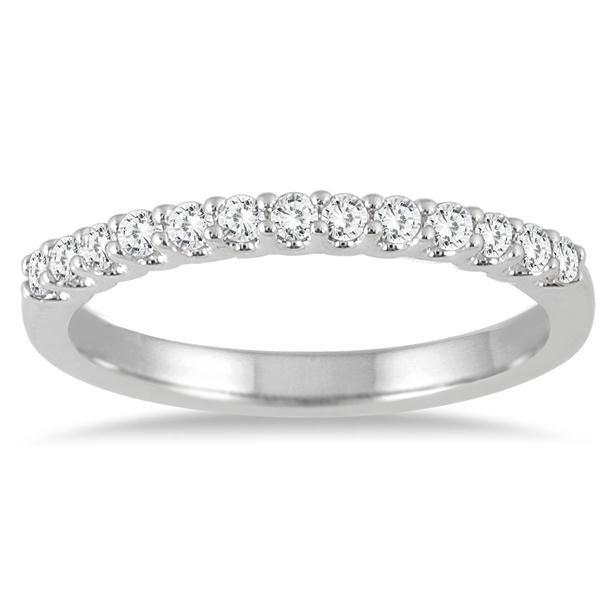 1/4 Carat TW Diamond Wedding Band in 14K White Gold - RGF55725