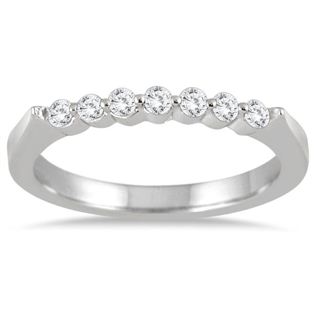 Men's 7-Stone Diamond Wedding Band In 925 Sterling Silver - Size 9, Handcrafted In USA - View #6