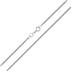 10K White Gold 1.5mm Diamond Cut Gormette Chain with Spring Ring Clasp - 18 Inch